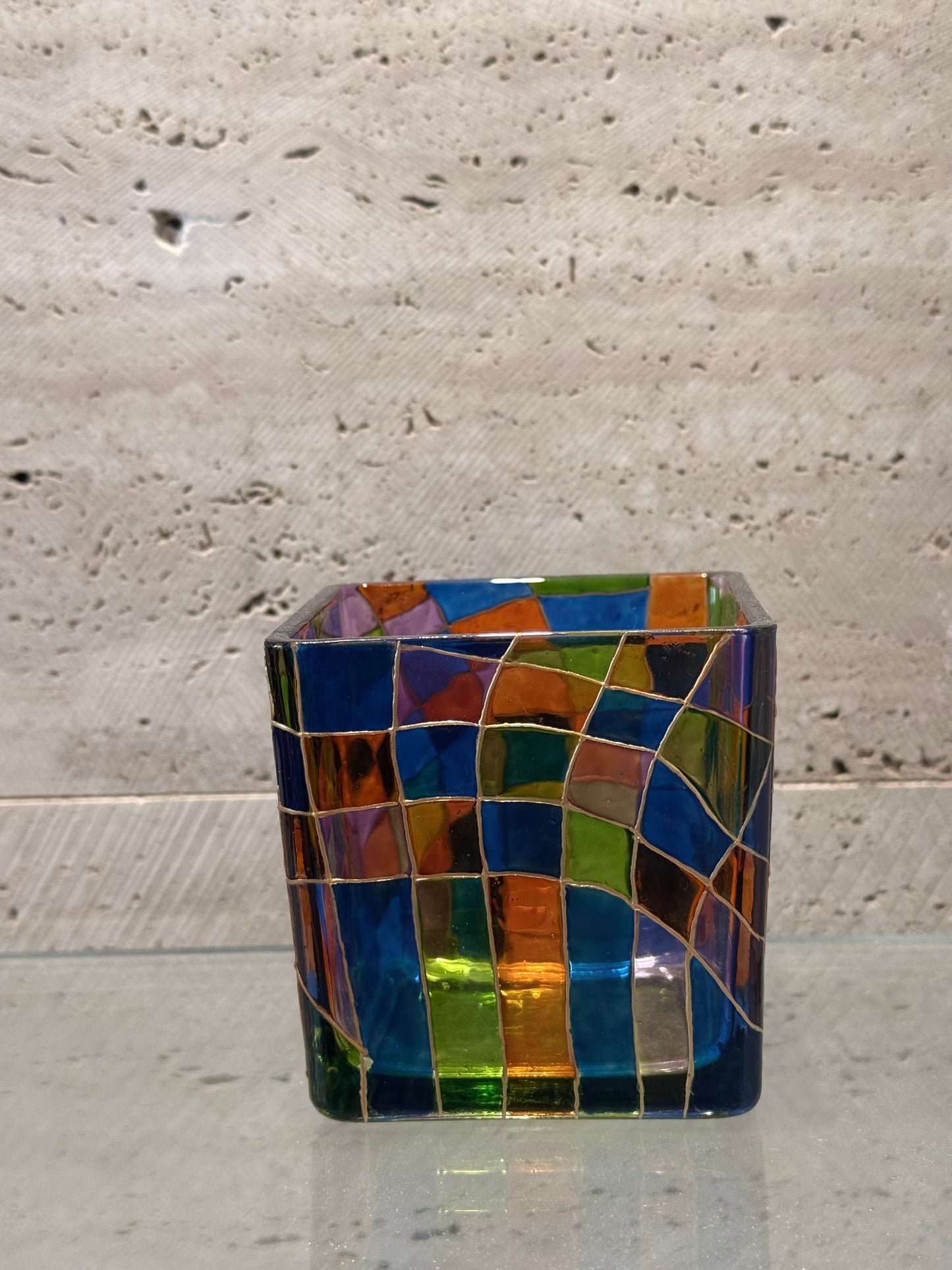 Square candle holder