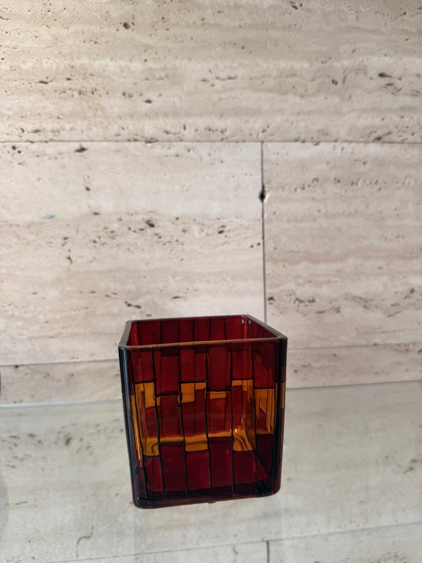 Square candle holder (Sunset)