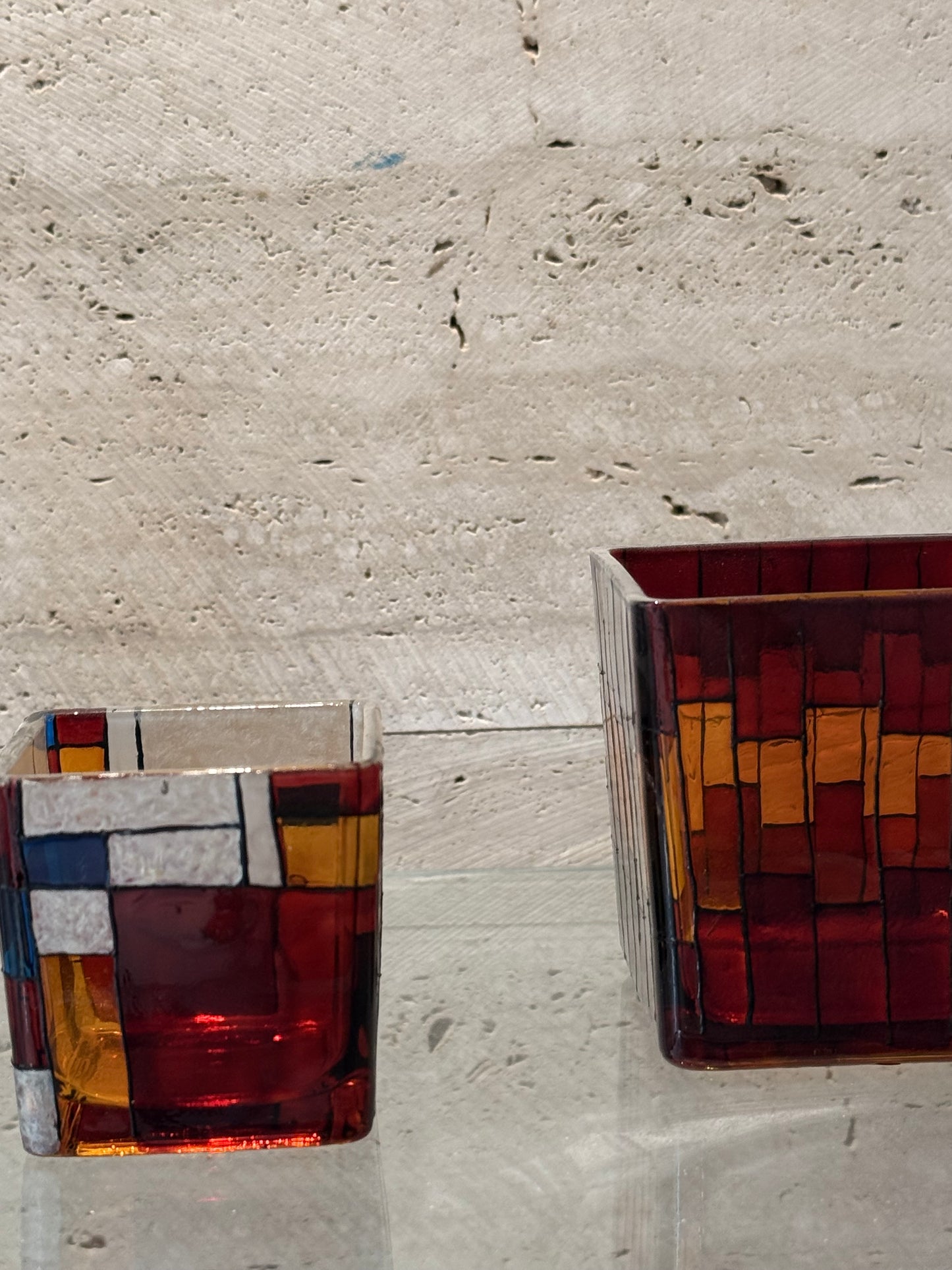 Square candle holder