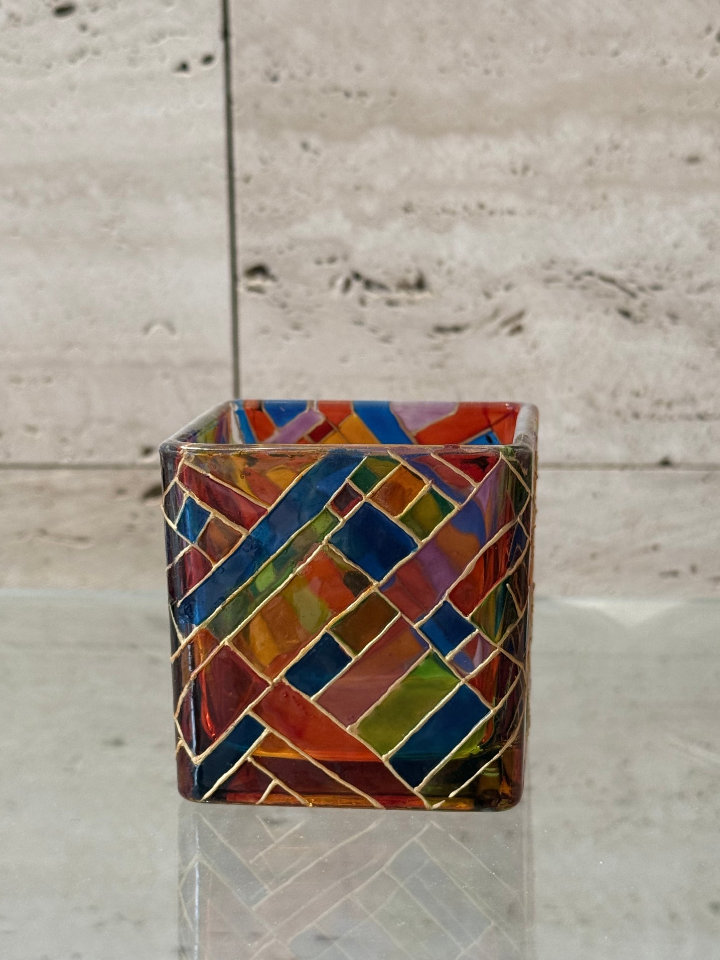 Square candle holder (Oblique)
