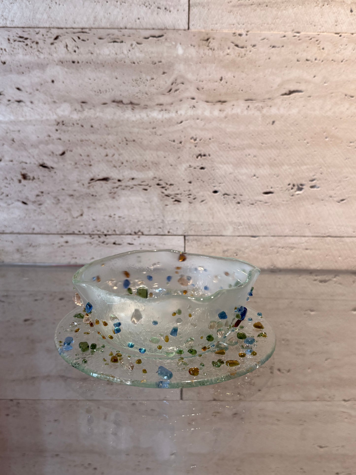 Frit bowl & plate