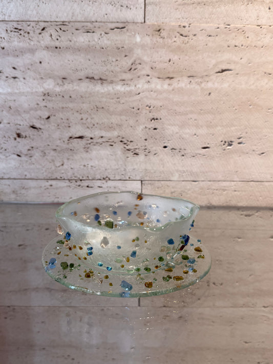 Frit bowl & plate
