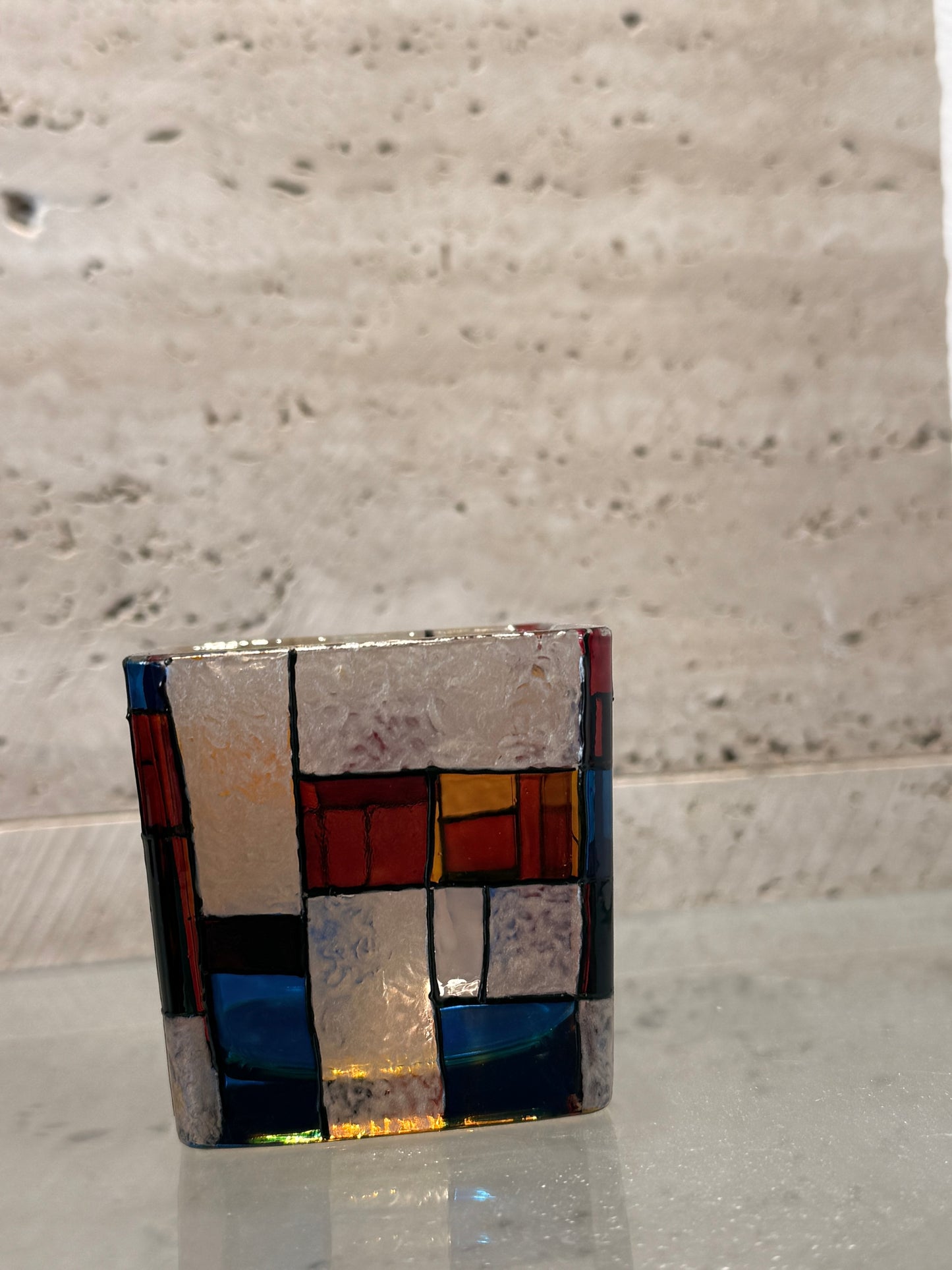 Square candle holder