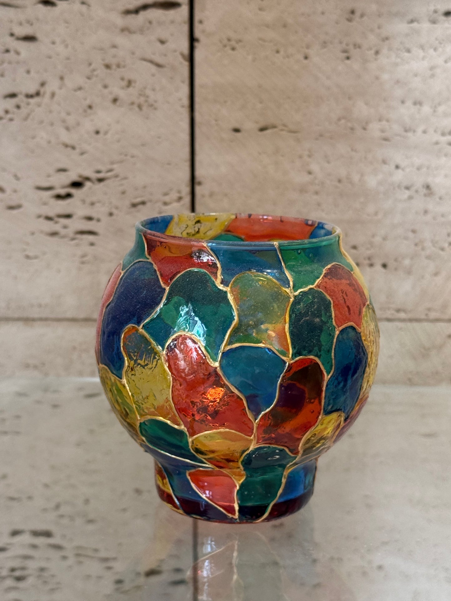 Tall candle holder (Mosaic)