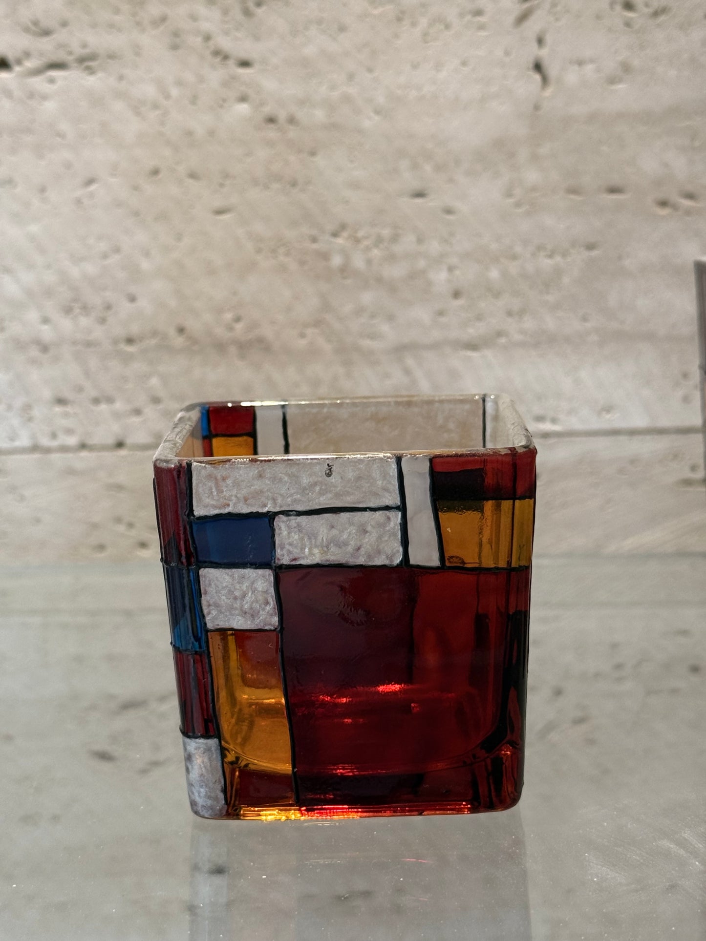 Square candle holder
