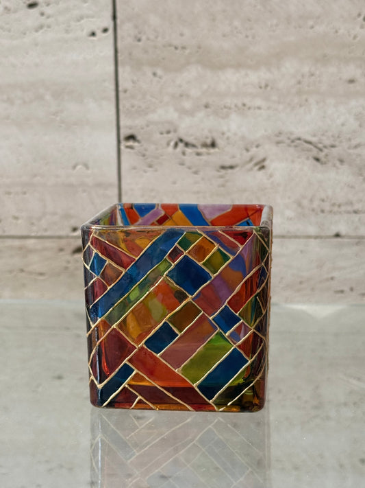 Square candle holder (Oblique)
