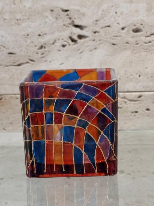 Square candle holder (rainbow)